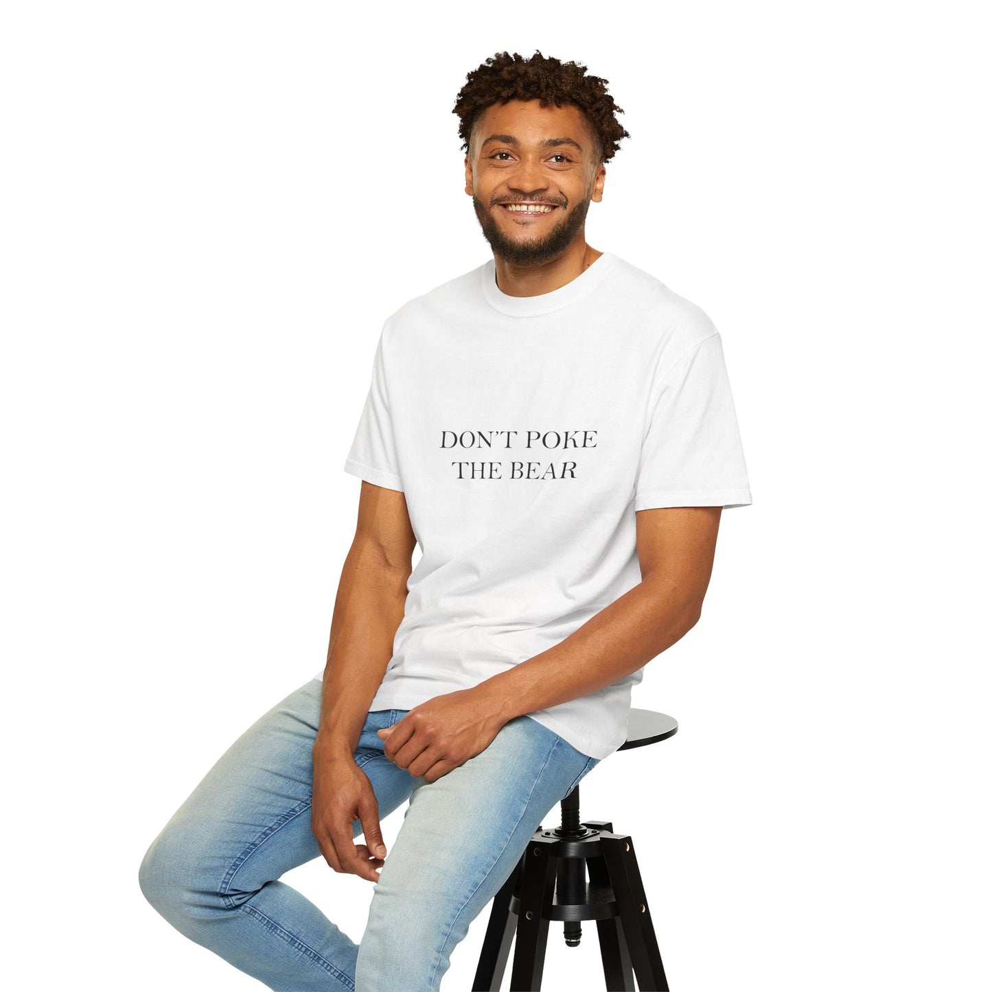 DON'T POKE THE BEAR Men T-Shirt White