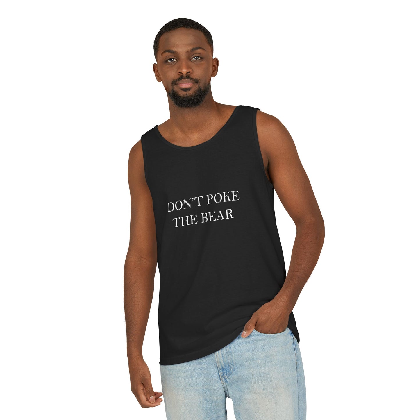 DON'T POKE THE BEAR Men Tank Top Black