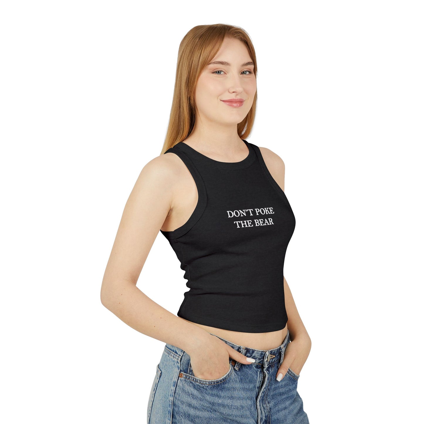 DON'T POKE THE BEAR Women's Tank Top Black