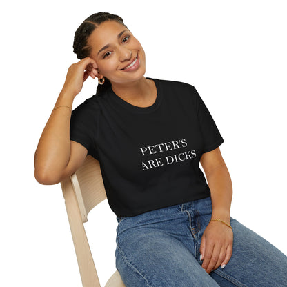 PETER'S ARE DICK Women T-Shirt Black